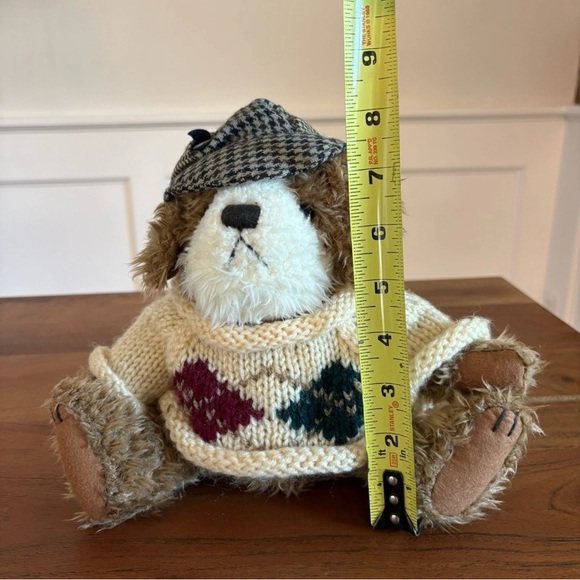 Brass Button Pickford Bears AUGIE Dog Gold Argyle Sweater Bear of Friendship - Picture 8 of 8